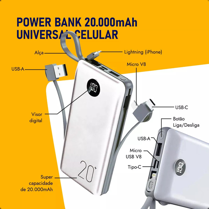 Power Bank 20.000mah (carregador portáil)