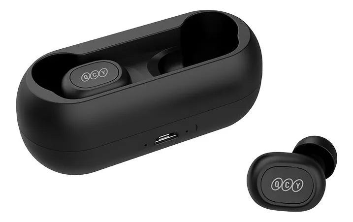 Qcy T1c Bluetooth 5.1 Case 380mah Cor Preto